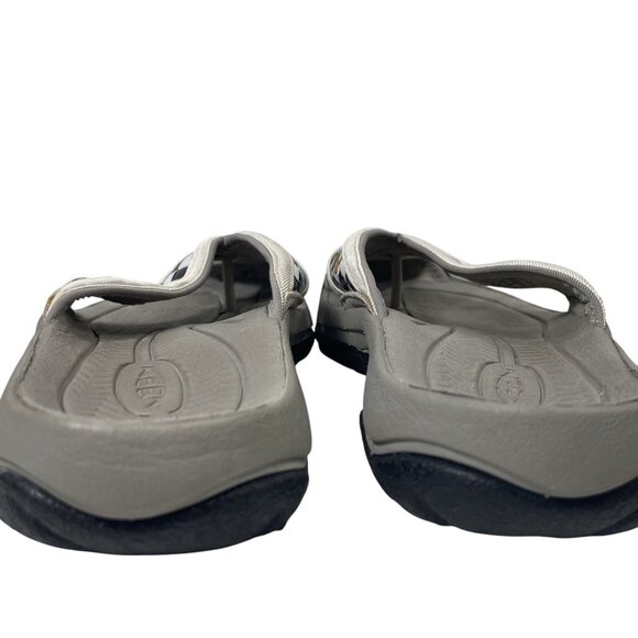 Keen Waimea H2 Sandals Womens 6.5 Gray Blue Slip On Closed Toe Thong Flip Flop - Picture 5 of 9